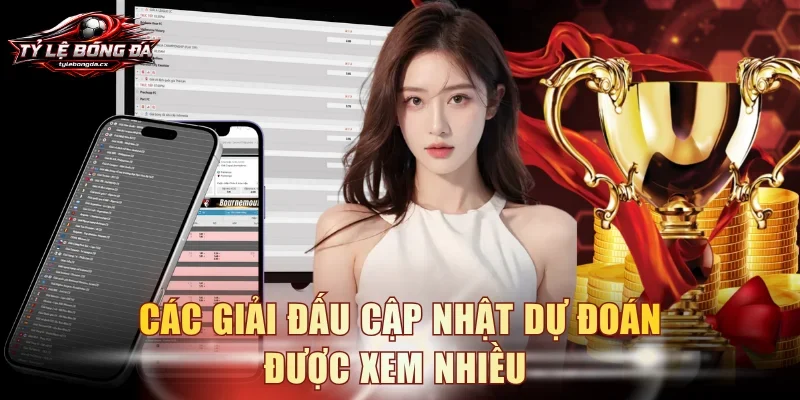 Các giải đấu cập nhật dự đoán được xem nhiều