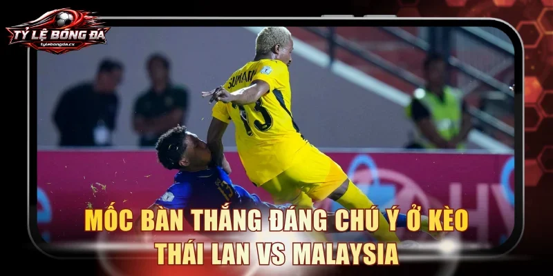 Mốc bàn thắng đáng chú ý ở kèo Thái Lan vs Malaysia