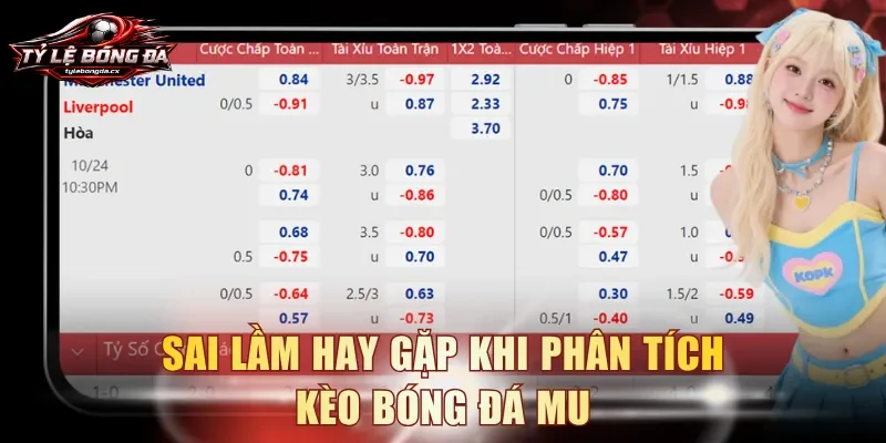 Sai lầm hay gặp khi phân tích kèo bóng đá MU